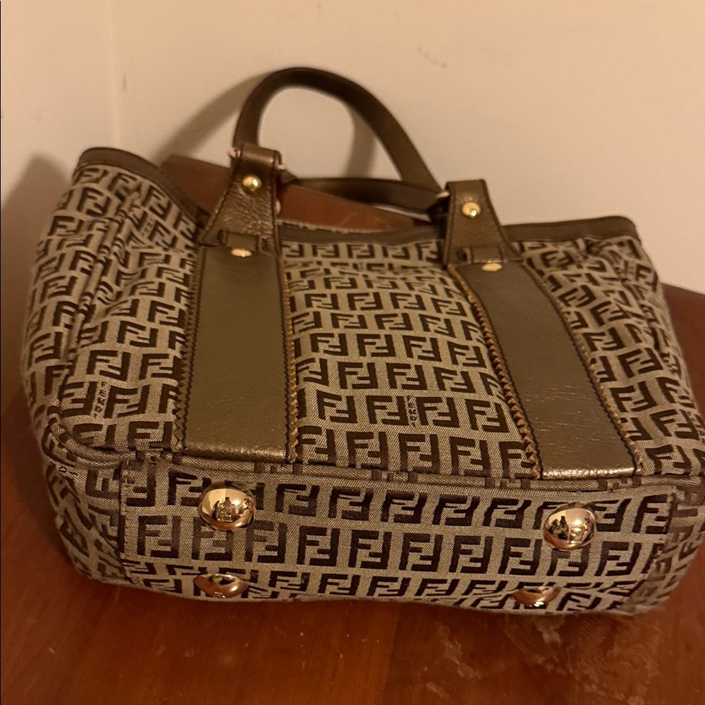 Fendi Monogram Brown Tote Bag